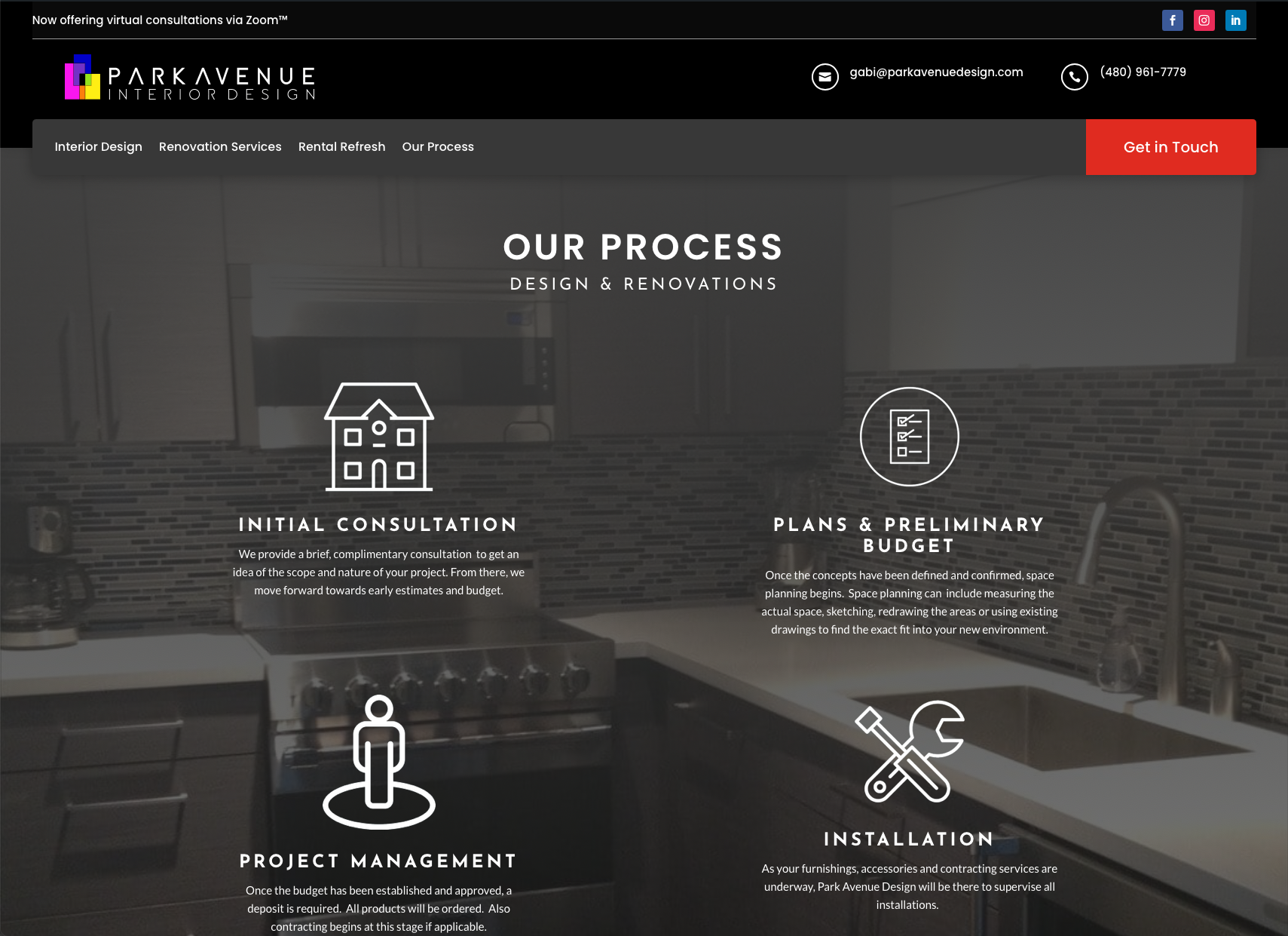 Design process page